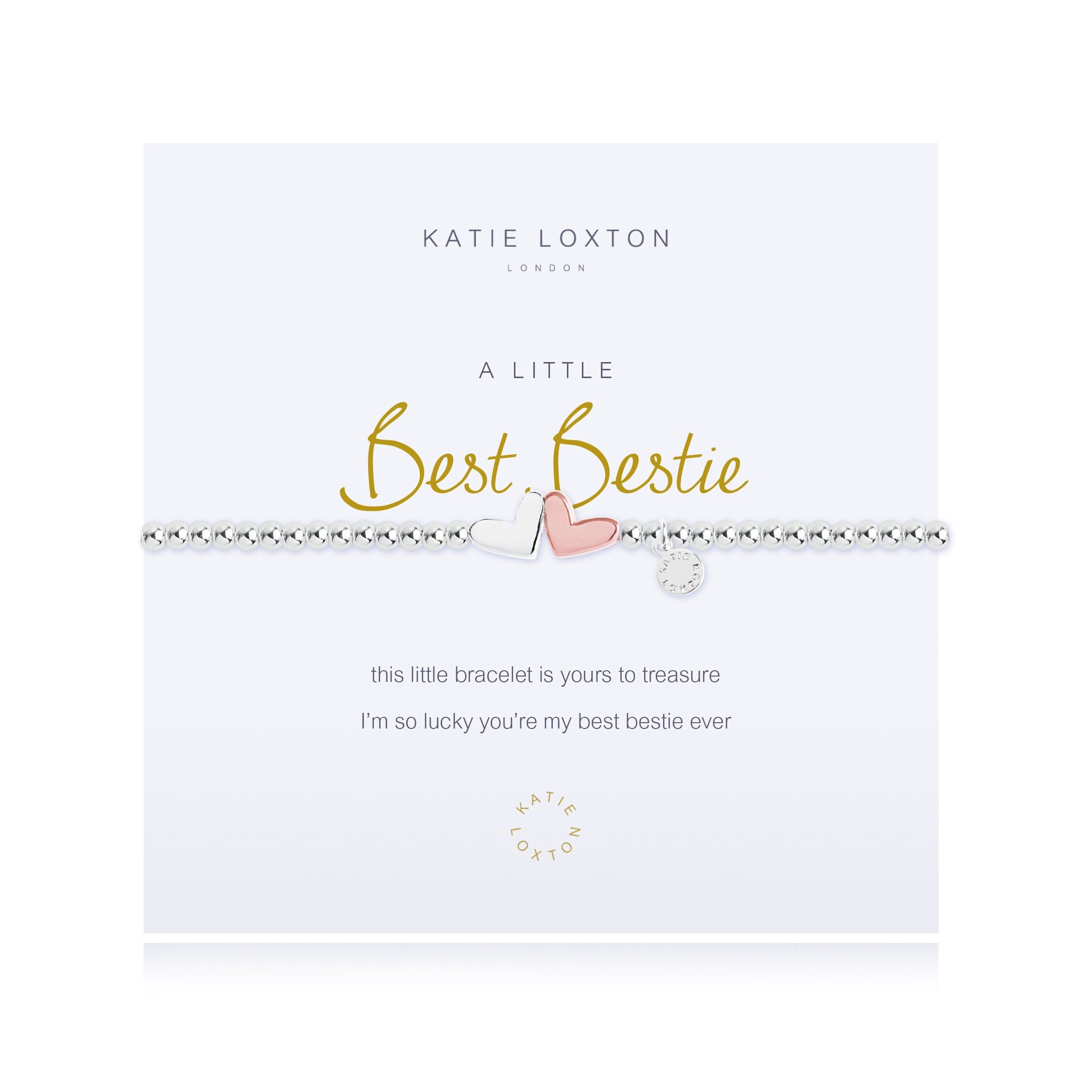 Katie Loxton-Gold A Little 'Best Bestie' Bracelet – Annette's Hallmark House