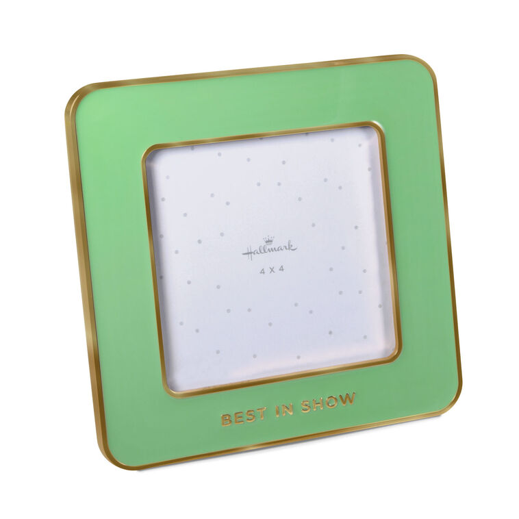 Best in Show Green Enamel Picture Frame, 4x4