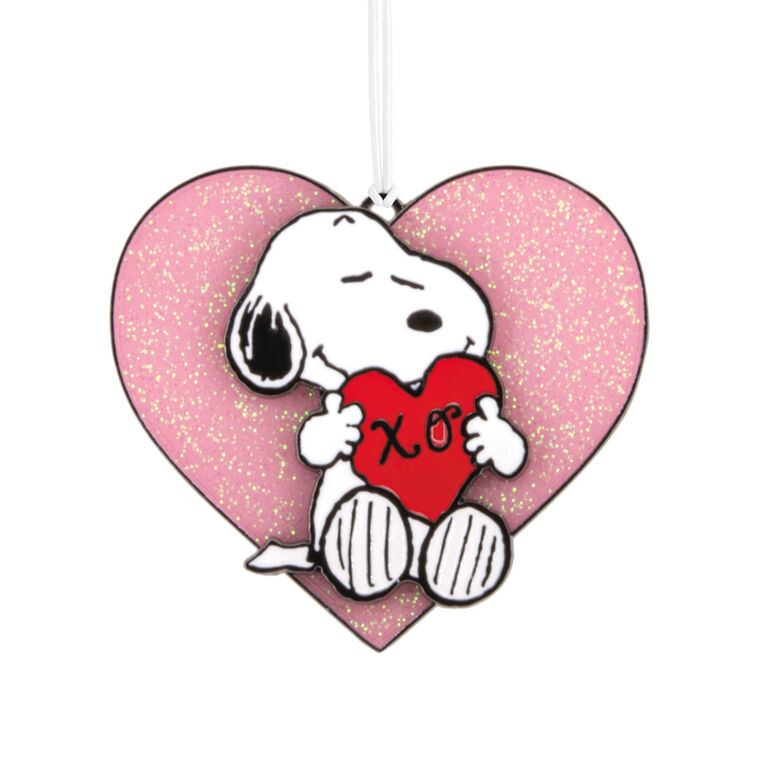 Peanuts® Snoopy With Heart Moving Metal Hallmark Ornament