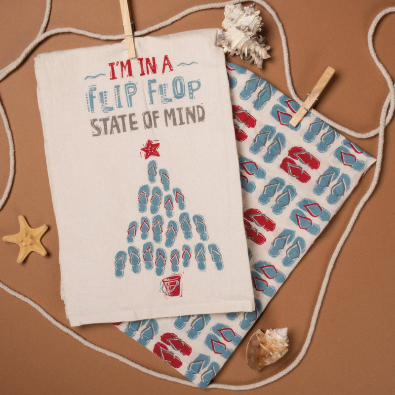 In A Flip Flop State Of Mind Kitchen Towel Set