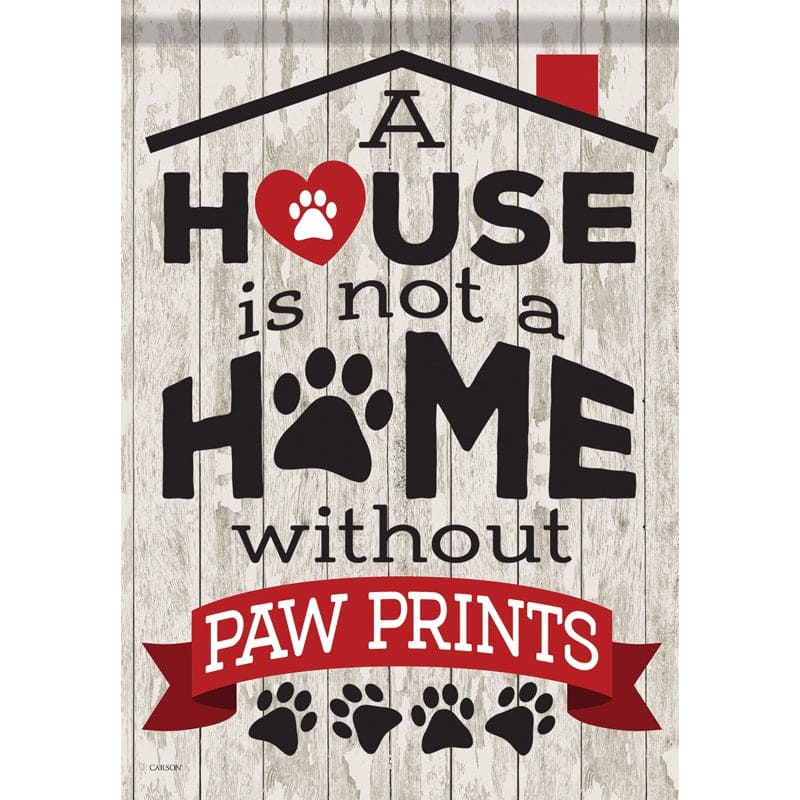 Paw Prints Garden Flag