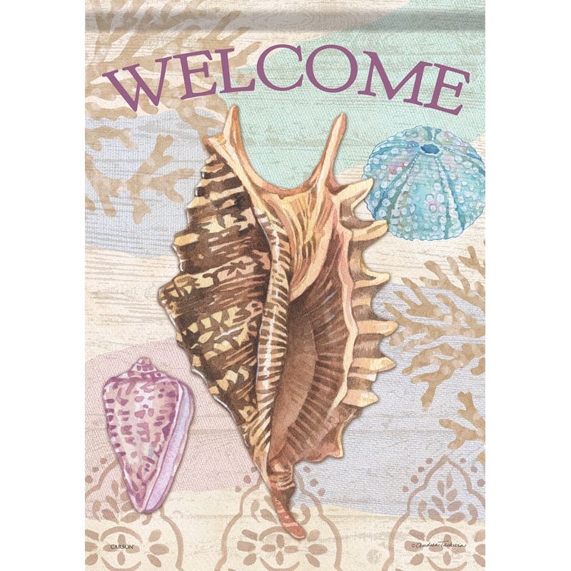 Conch Shell Garden Flag