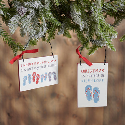 Flip Flops Ornament Set