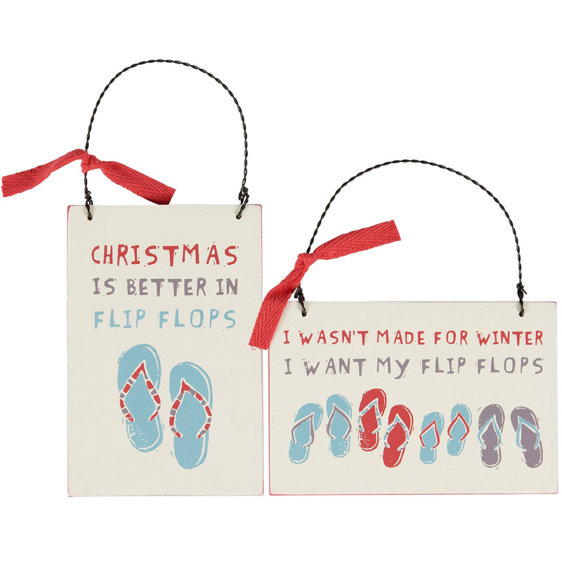 Flip Flops Ornament Set