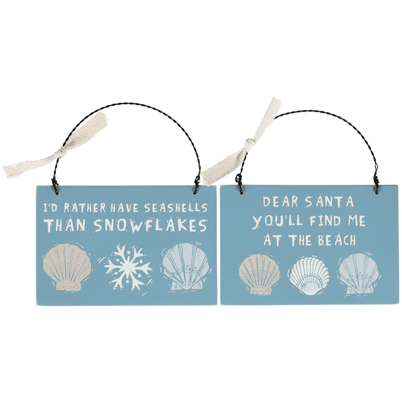 Seashells Ornament Set