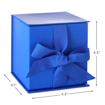 4.2" Solid Royal Blue Small Square Gift Box