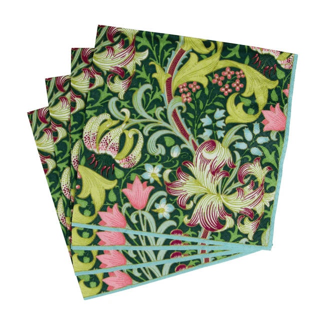 Golden Lily Forest Luncheon Napkins - 20 Per Package