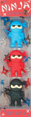 Ninja Puzzle Erasers Set