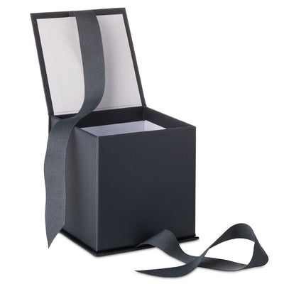 4.2" Solid Gray Small Square Gift Box