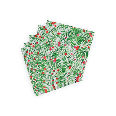 Modern Pine Cocktail Napkins - 20 Per Package