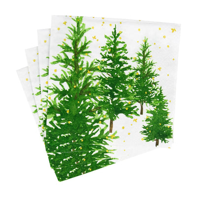 White Christmas Luncheon Napkins - 20 Per Package