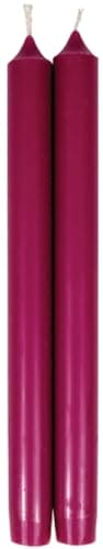 Straight Taper 10" Raspberry - 2 Candles Per Package