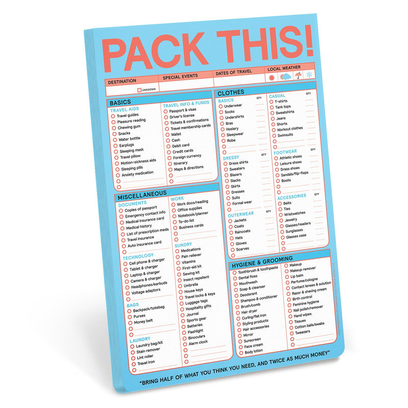 Classic Pads- Pack This!