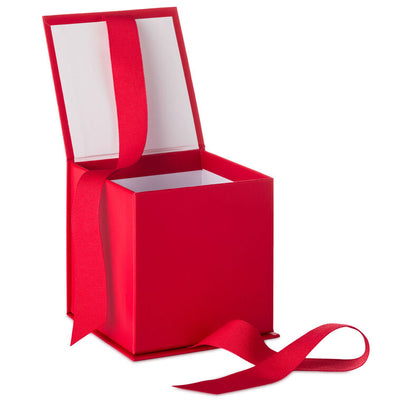 4.2" Solid Red Small Square Gift Box