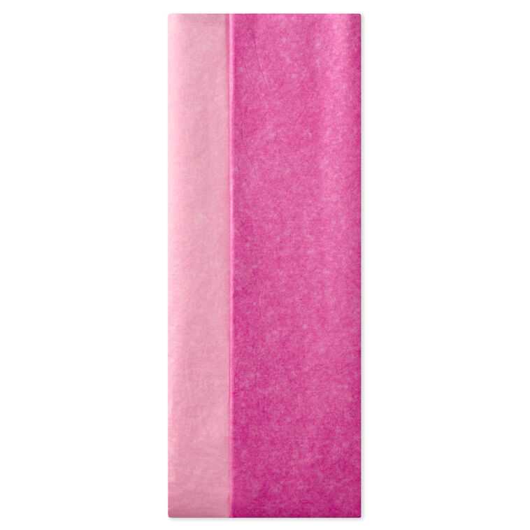 Solid Hot Pink/Medium Pink 2-Pack Tissue Paper, 6 sheets