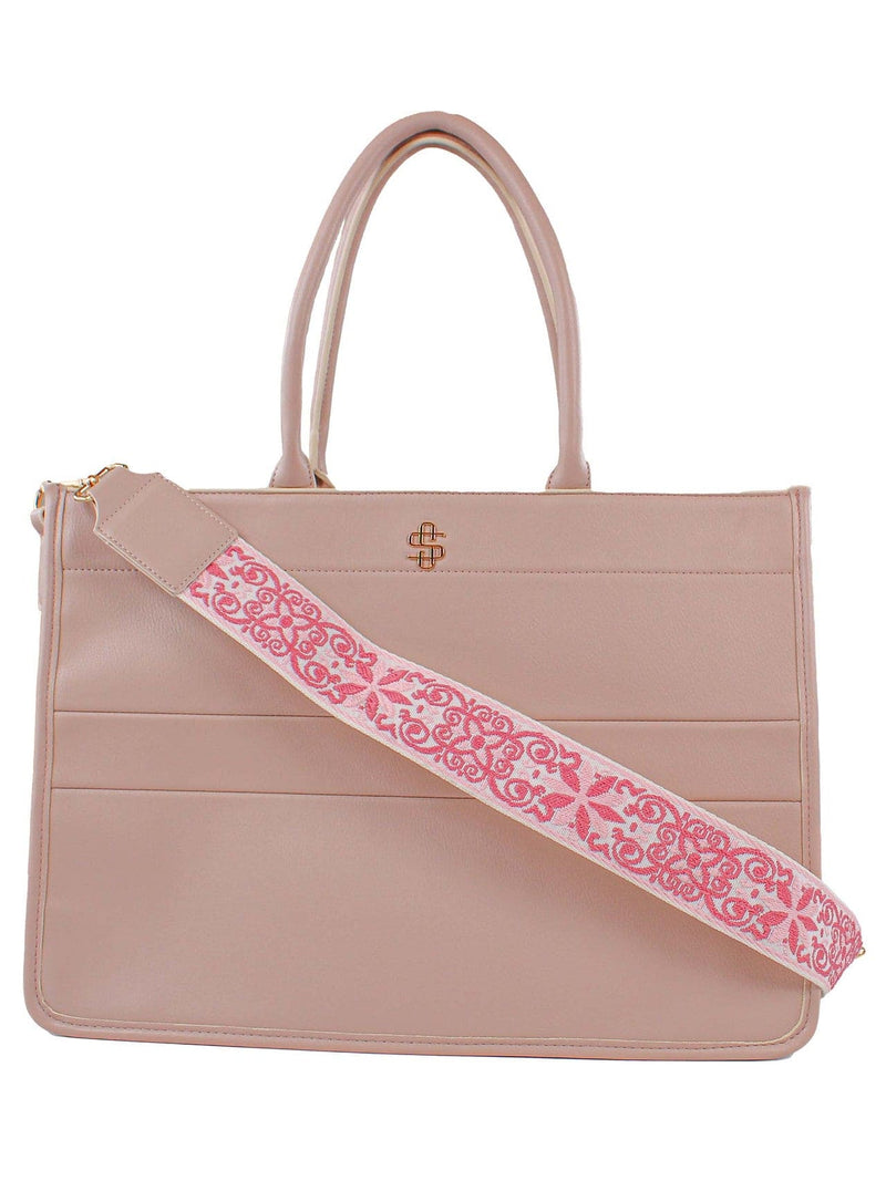 PU Leather Tote - Almond