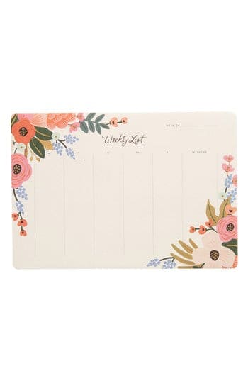 Weekly Desk Pad - Lively Floral