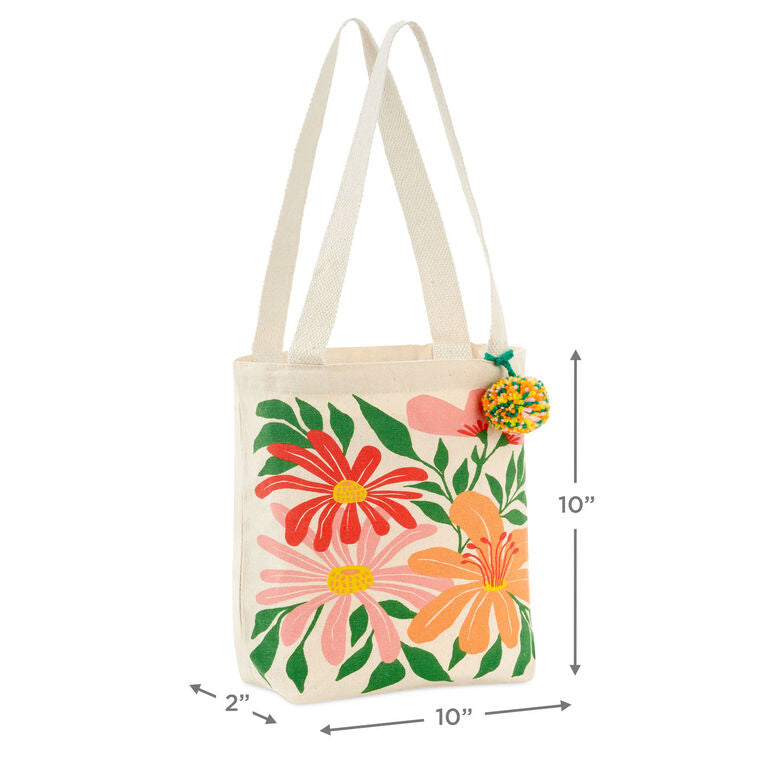 10.5" Wildflowers Square Fabric Gift Bag