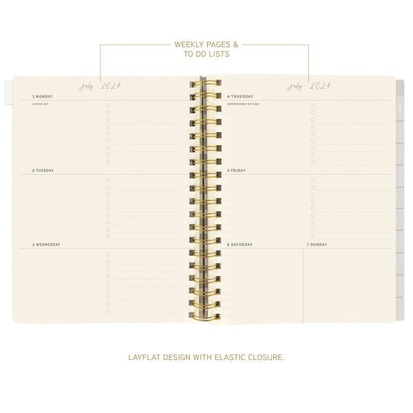 Botanical 6 x 8 18-Month Hardbound Spiral Planner