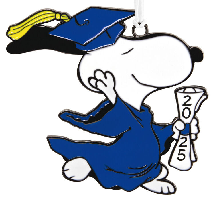 Peanuts® Snoopy 2025 Graduate Metal Hallmark Ornament