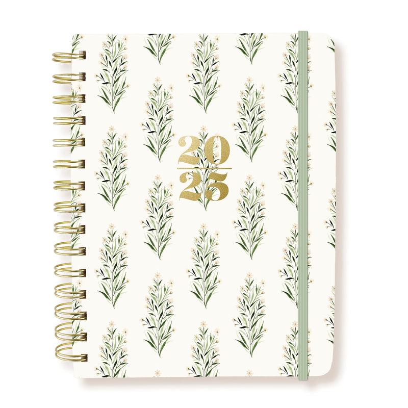 Botanical 6 x 8 18-Month Hardbound Spiral Planner