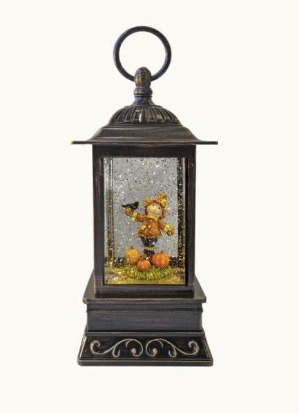 Scarecrow Glitter Lantern 10.5"