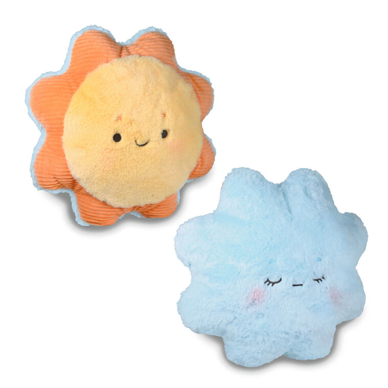 Sun and Cloud Two-Sided Plush, 13"