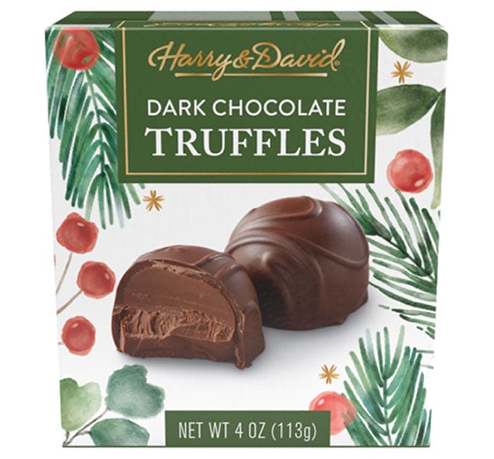 Harry & David Holiday Truffles Dark 4 oz