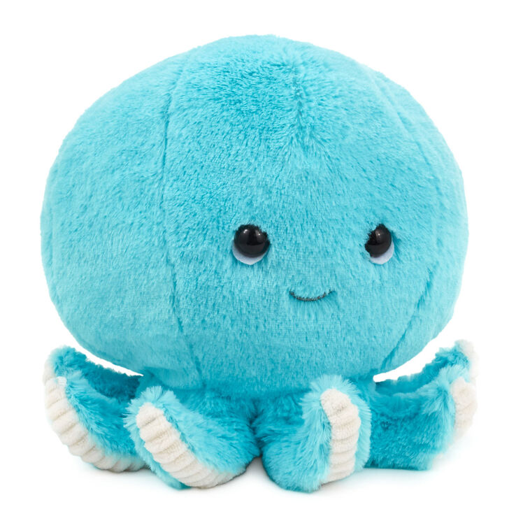 Blue Octopus Plush, 7" H