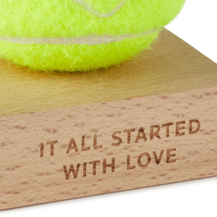 It All Started With Love Tennis Ball With Heart