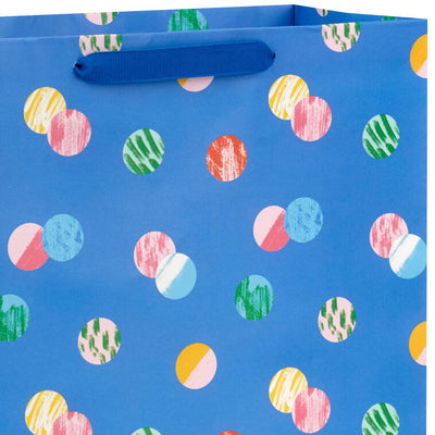 15.5" Playful Dots on Blue Extra-Large Gift Bag