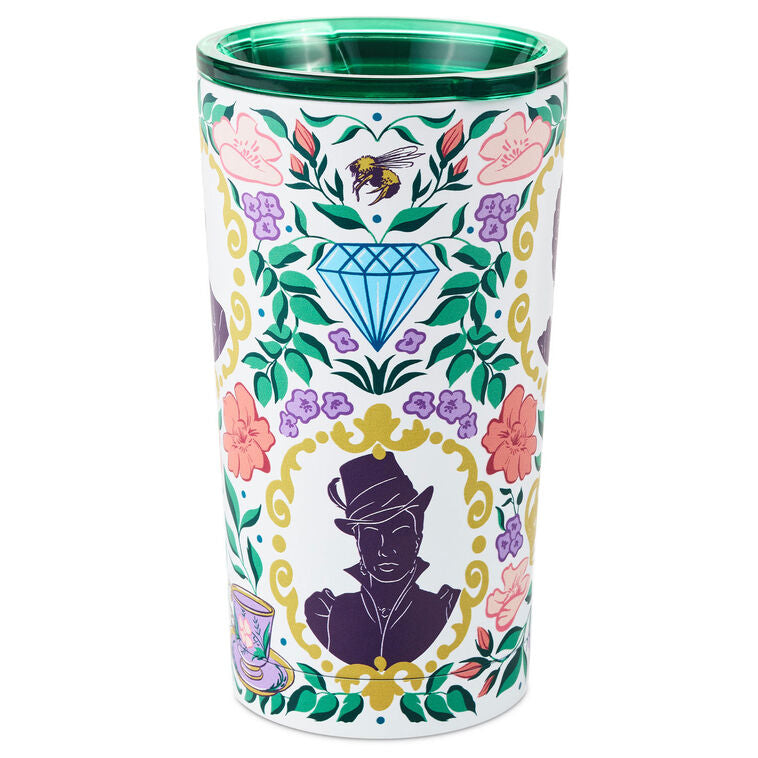 Bridgerton Ton Silhouettes on Floral Travel Mug, 15 oz.