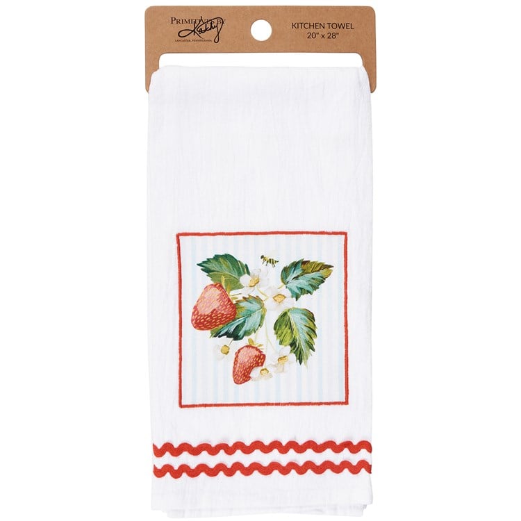 Strawberry Vine Kitchen Towel