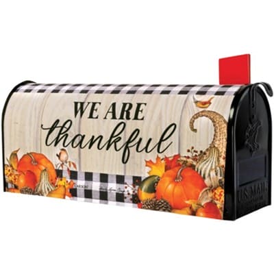 Thankful Cornucopia Mailbox Cover