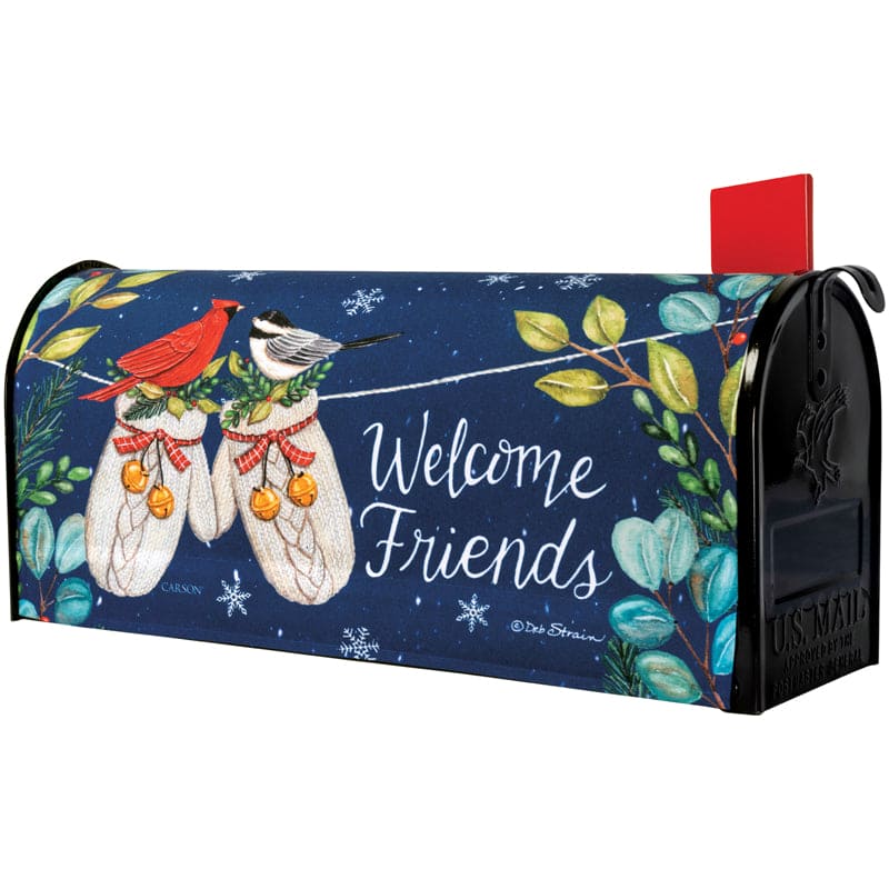 Mittens & Birds Mailbox Cover