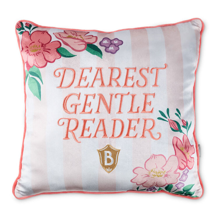 Bridgerton Dearest Gentle Reader Throw Pillow, 18x18