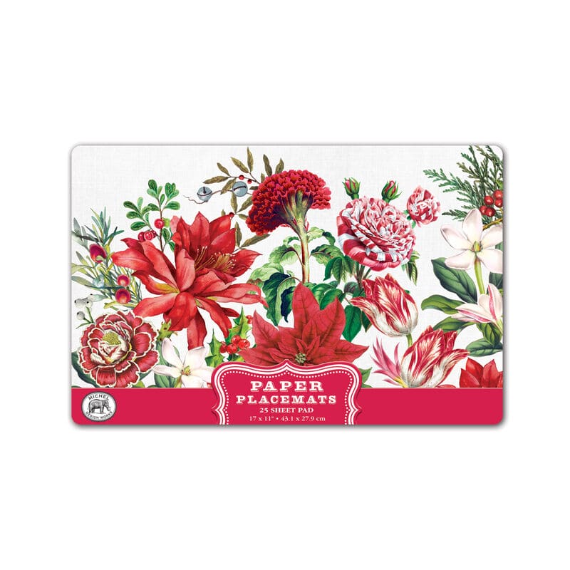 Christmas Bouquet Paper Placemats