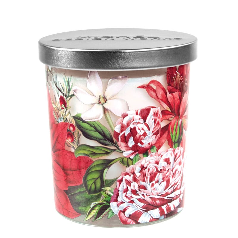 Candle Jar with Lid - Christmas Bouquet