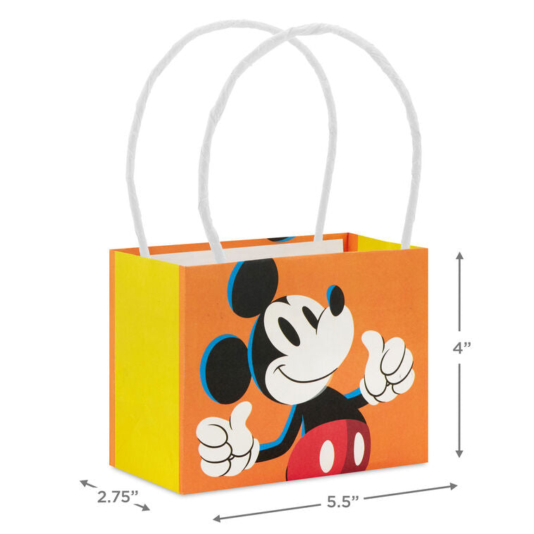 4" Disney Mickey Mouse and Friends Mini Horizontal Gift Bag Bundle