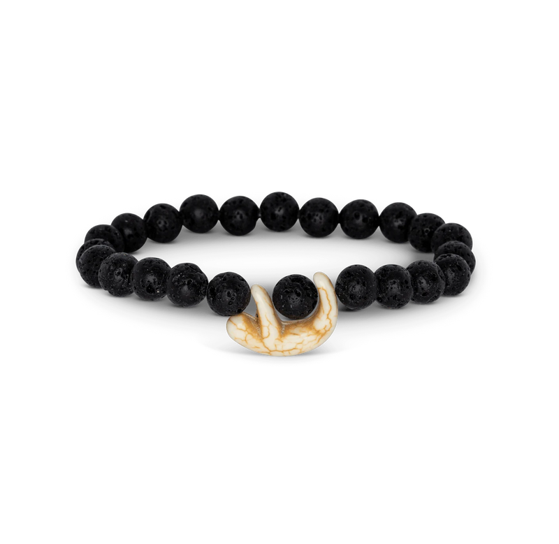 The Wander Sloth Bracelet - Lava Stone