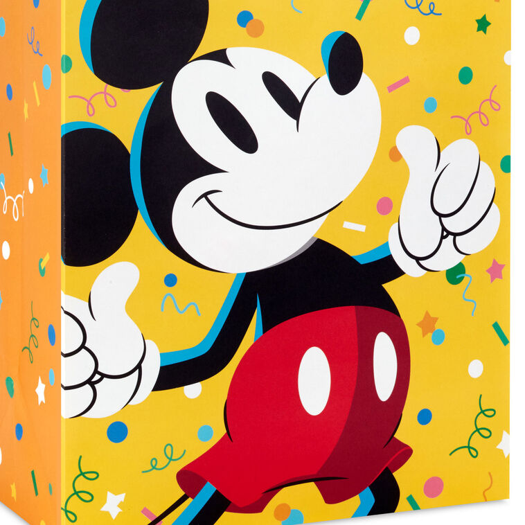 13" Disney Mickey Mouse Thumbs Up Large Gift Bag