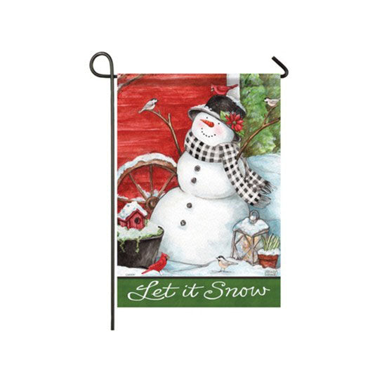 Snowman & Friends Garden Flag