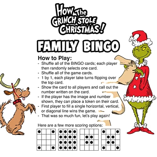 Bingo How the Grinch Stole Christmas