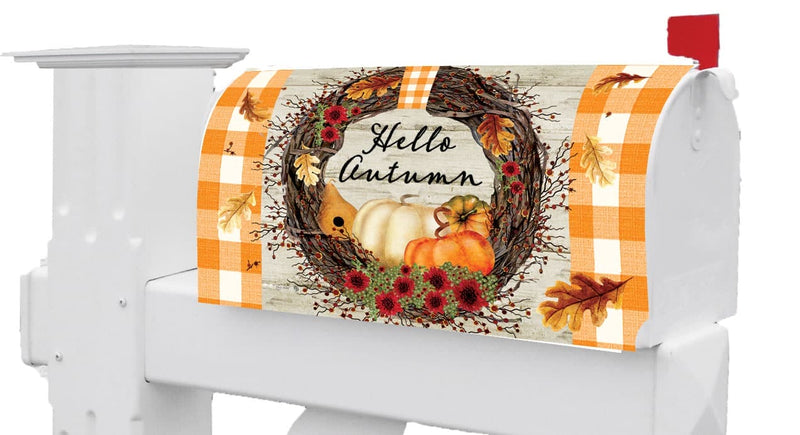 Autumn Wreath Mailbox Makeover