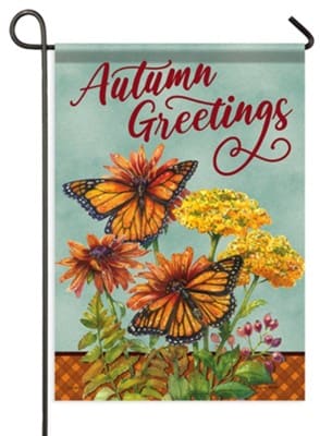 Autumn Monarchs Garden Flag