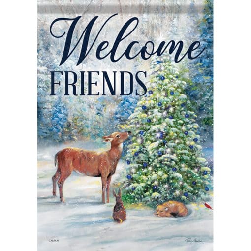 Winter Friends Garden Flag