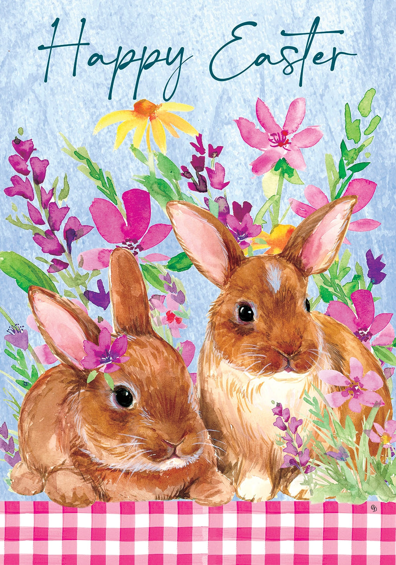 Sweet Bunnies Flag By Beth Reed