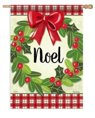 Noel Wreath Large Flag