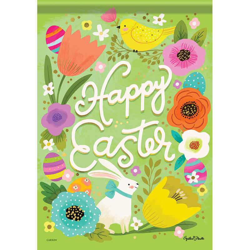 Happy Easter Medley Garden Flag