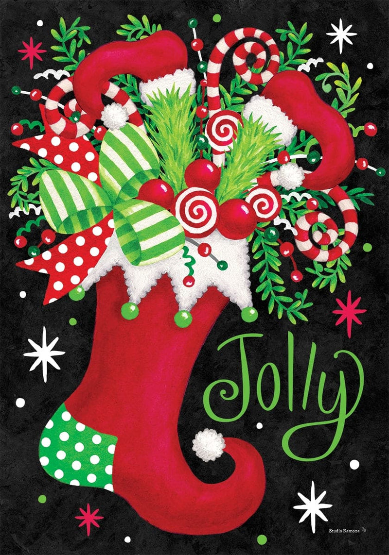 Jolly Stocking Flag by Studio Ramona